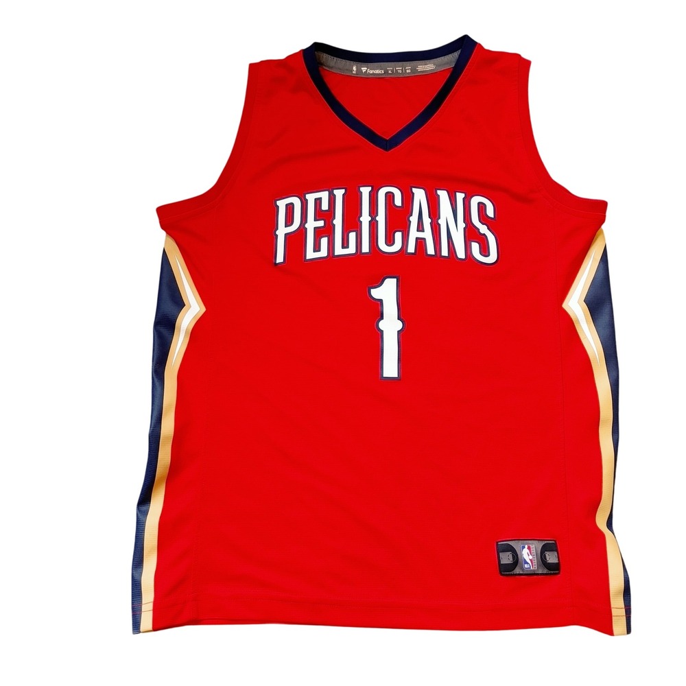 Fanatics Zion Williamson New Orleans Pelicans Red Youth Jersey XL 18-20 NBA
